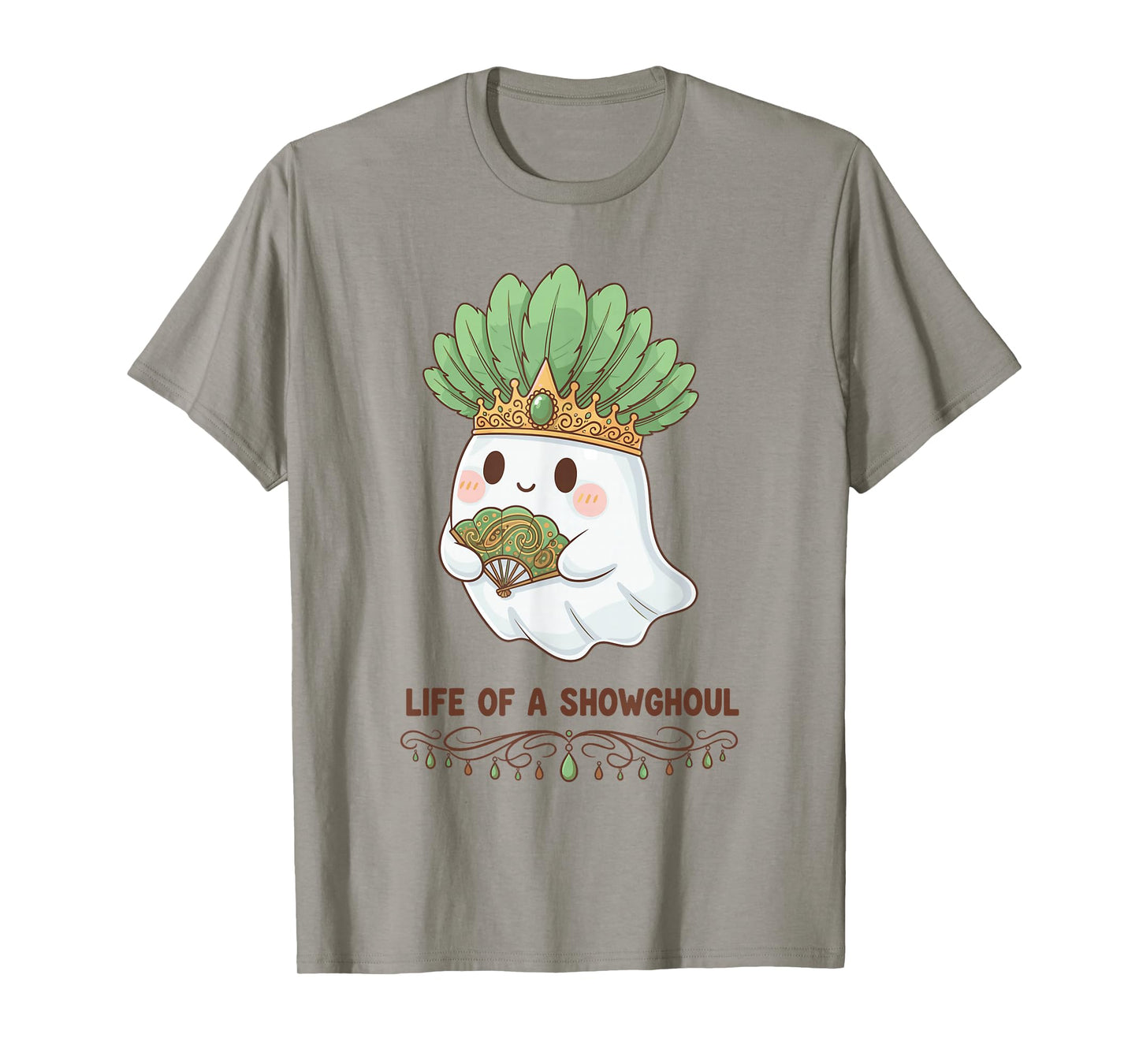 Life of a Showghoul Cute Kawaii Ghost Showgirl Design T-Shirt