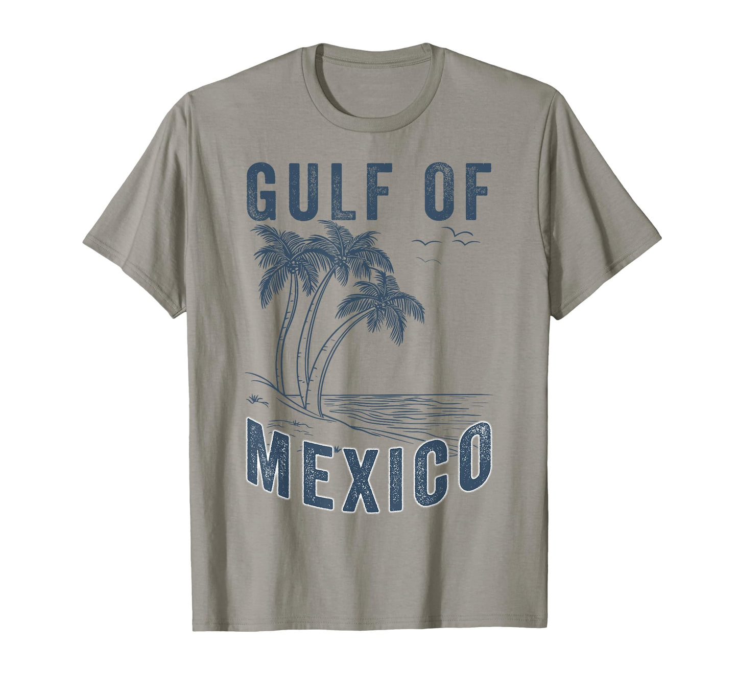 Gulf Of Mexico Minimalist Beach Retro Vintage Gulf Of Mexico T-Shirt