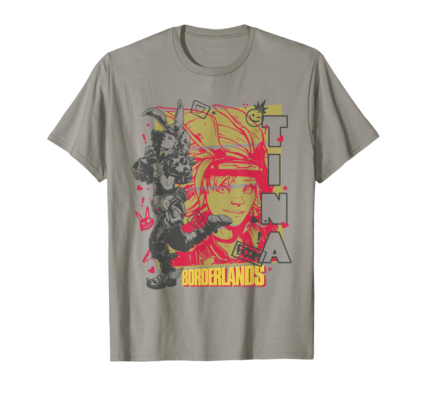 Borderlands Tiny Tina Boom Collage Gaming T-Shirt