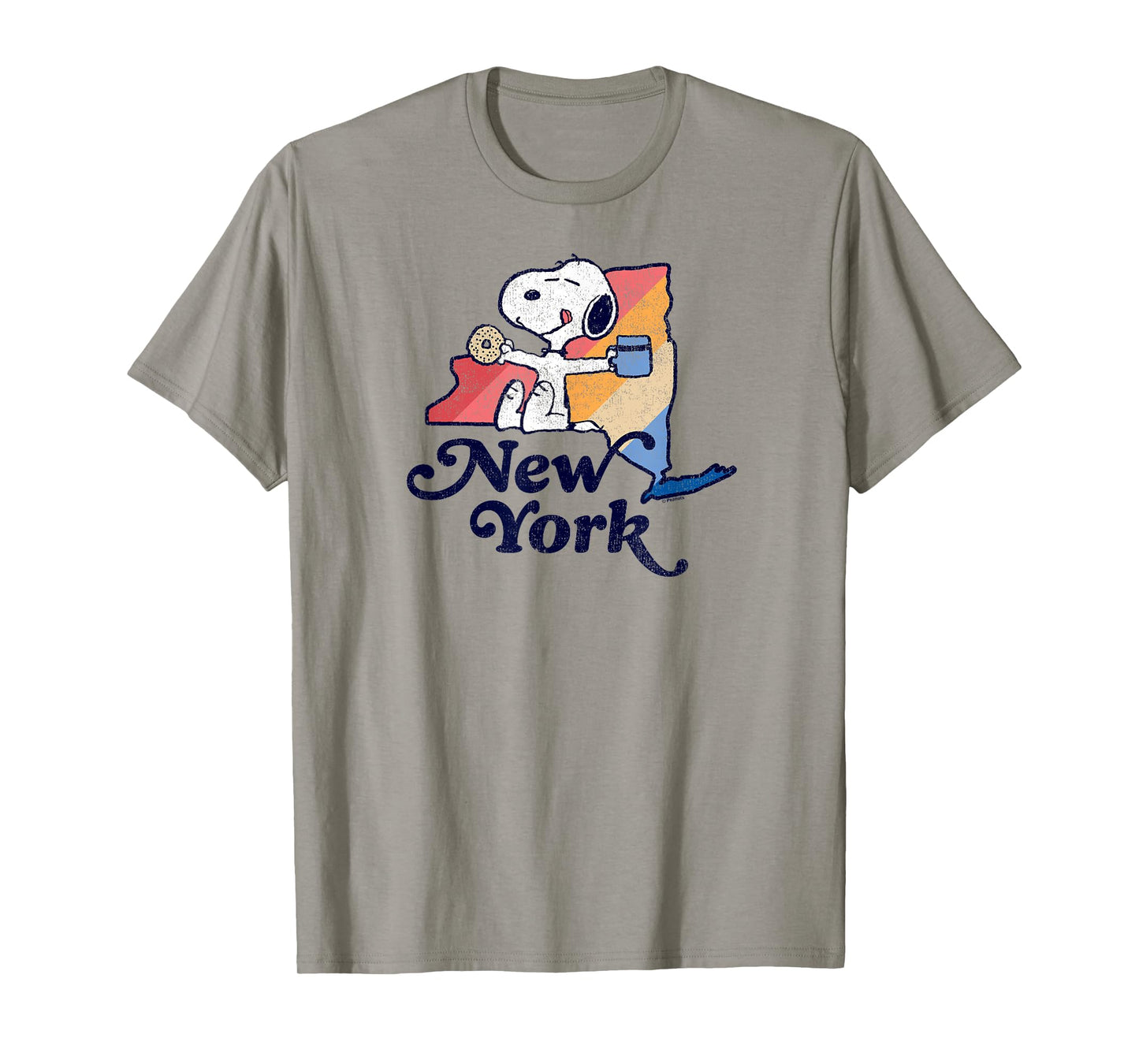 Peanuts - Snoopy New York Coffee and Bagel T-Shirt