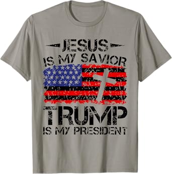 Jesus is my Savior Trump is my President, Trump 2024 T-Shirt