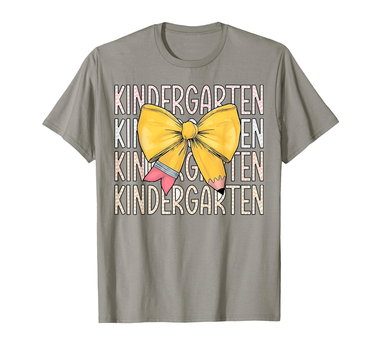 Hello Kindergarten Back To School Retro Cute Coquette Pencil T-Shirt