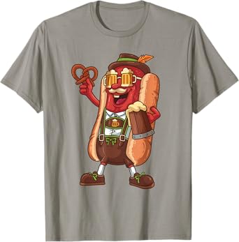 Bavarian Bratwurst Lederhosen Oktoberfest Beer Festival Gift T-Shirt