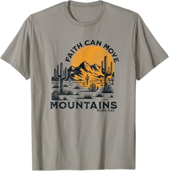 Boho Christian Bible Verse Trendy Cactus Desert Jesus Faith T-Shirt