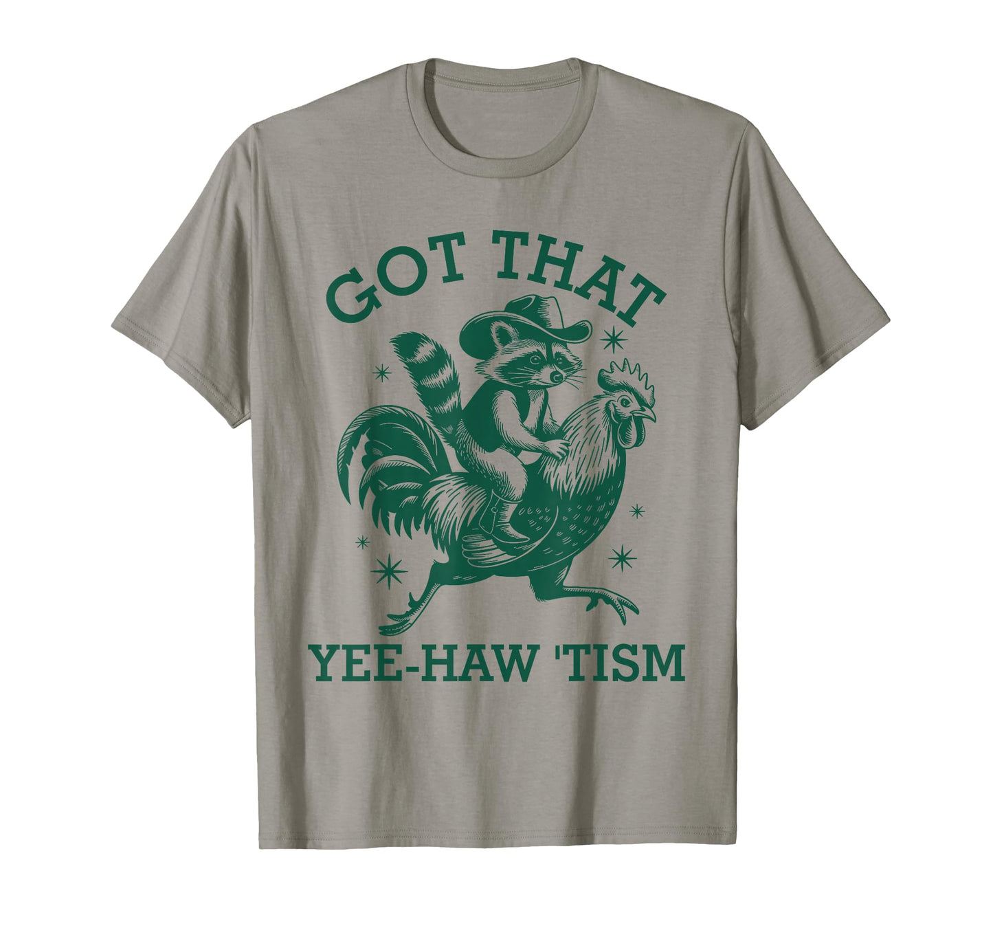 Got That-Yee Haw 'Tism Raccoon Cowboy Western Rodeo Vintage T-Shirt
