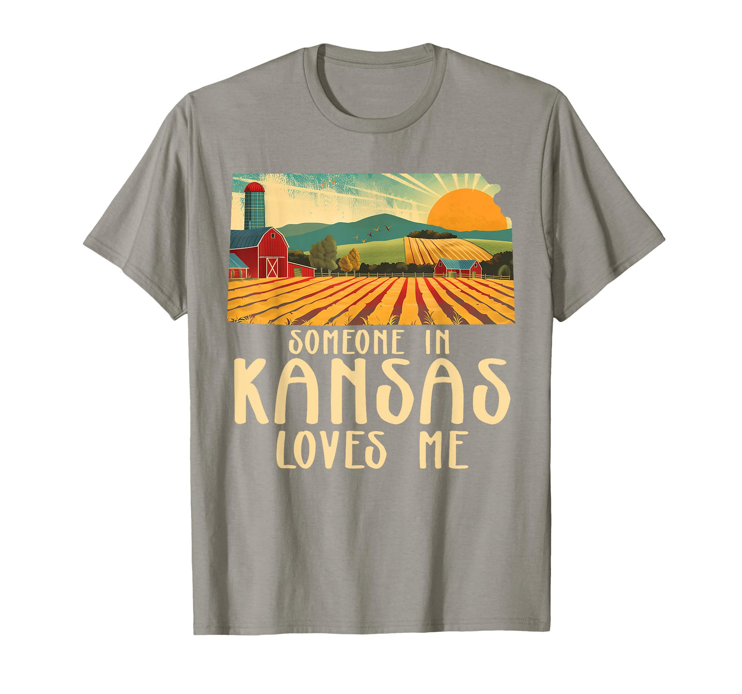 Someone In Kansas Loves Me Sunflower State T-Shirt
