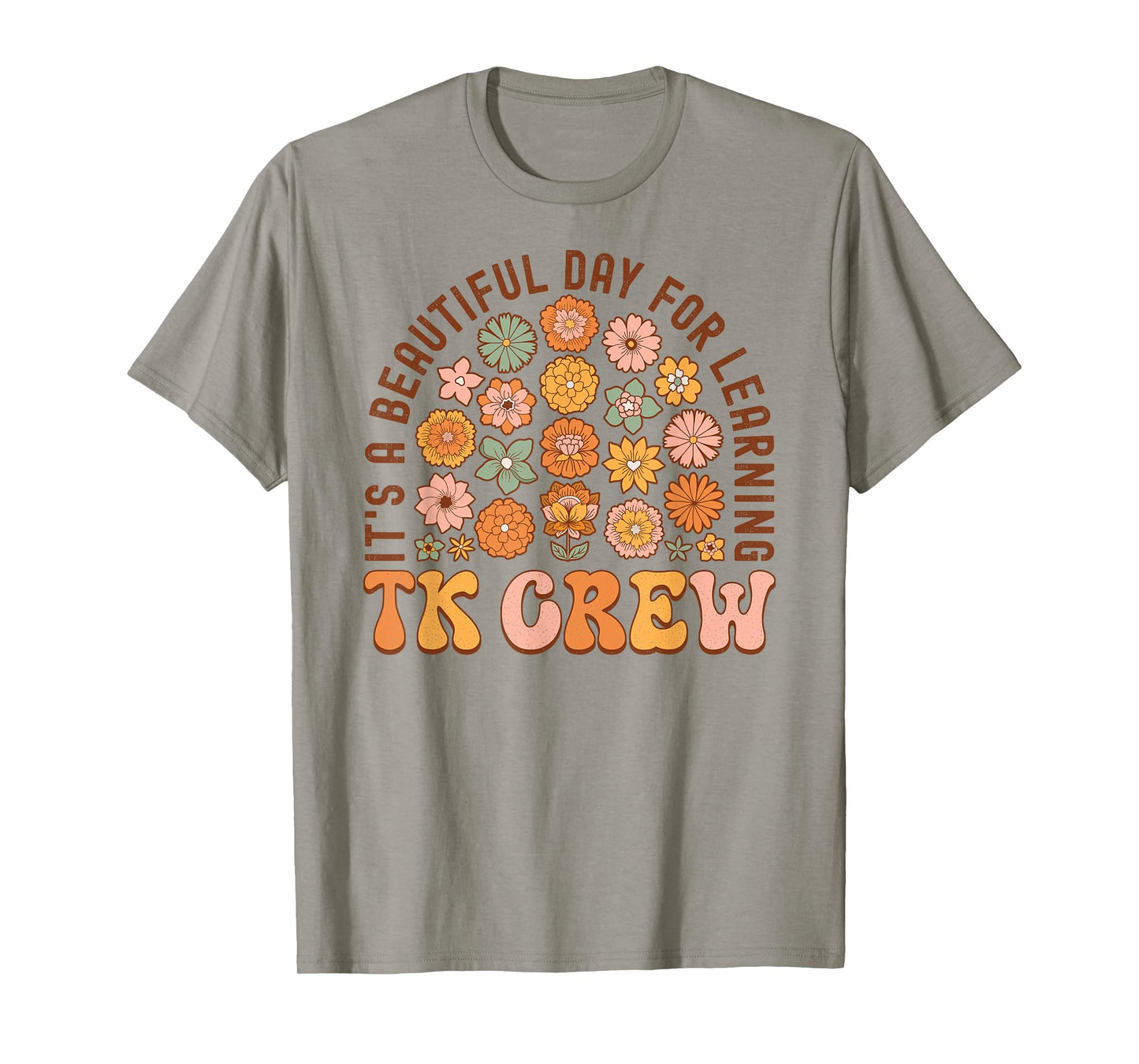 TK Crew Wildflower Retro TK Teacher Daisy Kid Back to School T-Shirt