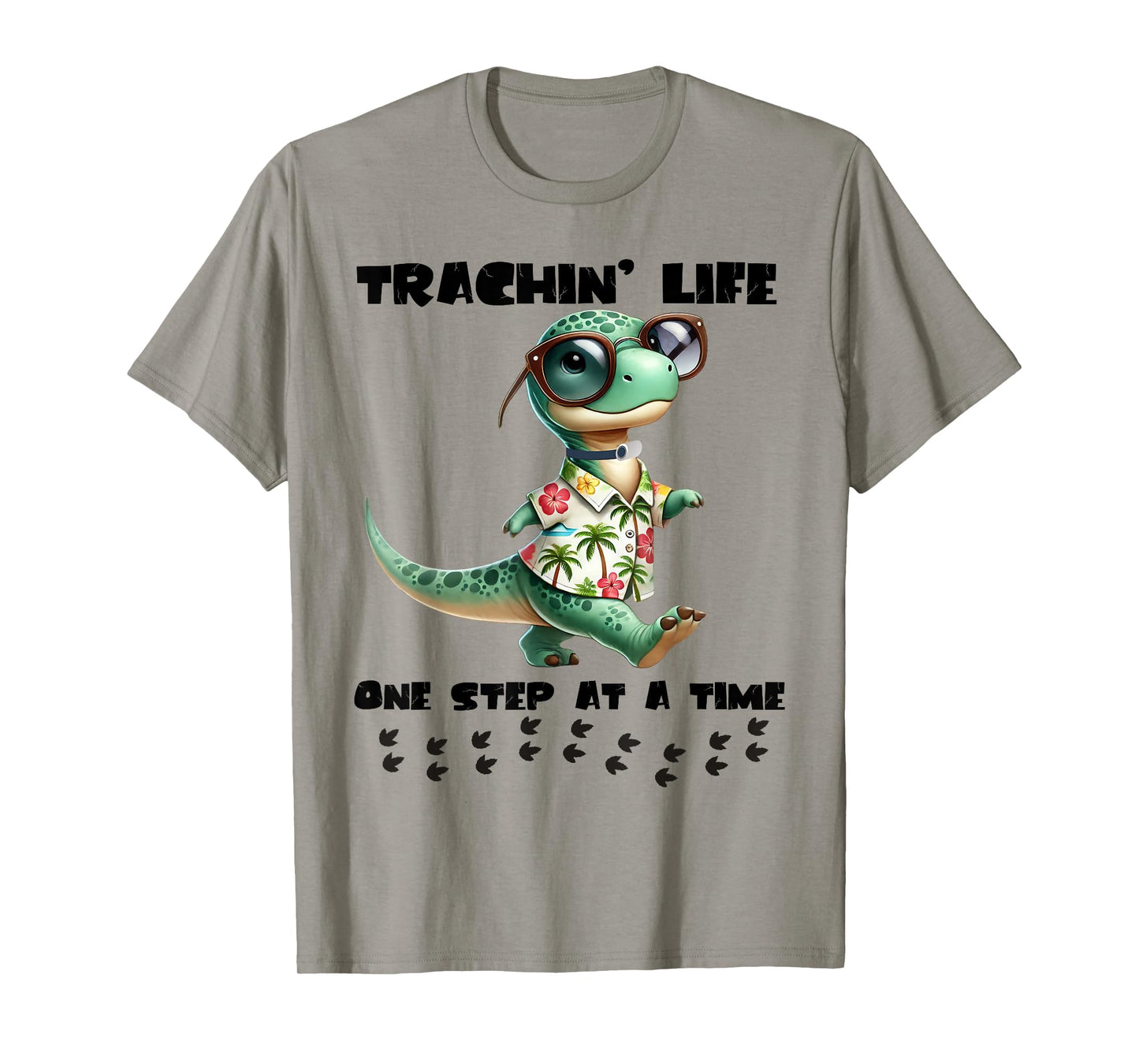 Trachin Life One Step at a Time Tracheostomy Awareness T-Shirt