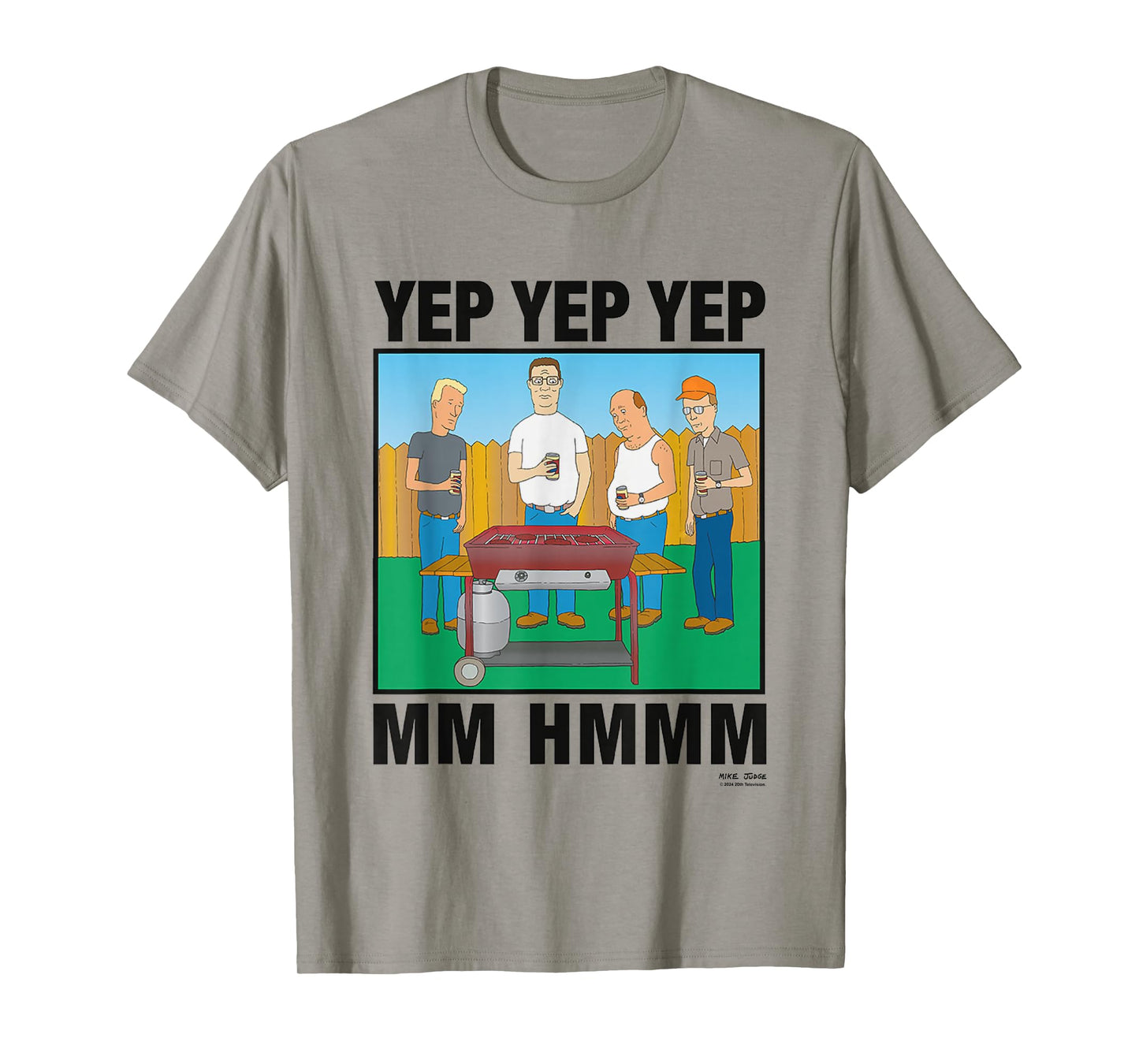 King Of The Hill Iconic Characters Yep Yep Yep Mm Hmmm Quote T-Shirt