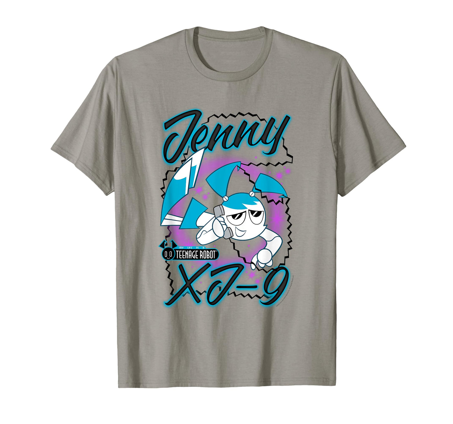 My Life as a Teenage Robot Jenny Airbrush Cartoon T-Shirt