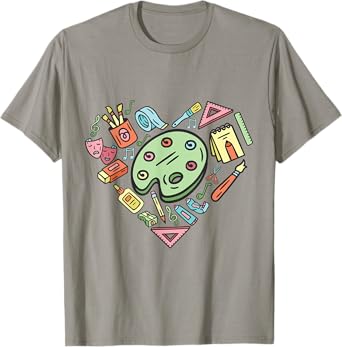 I Love Art Design For Artists Painter Art Lover T-Shirt