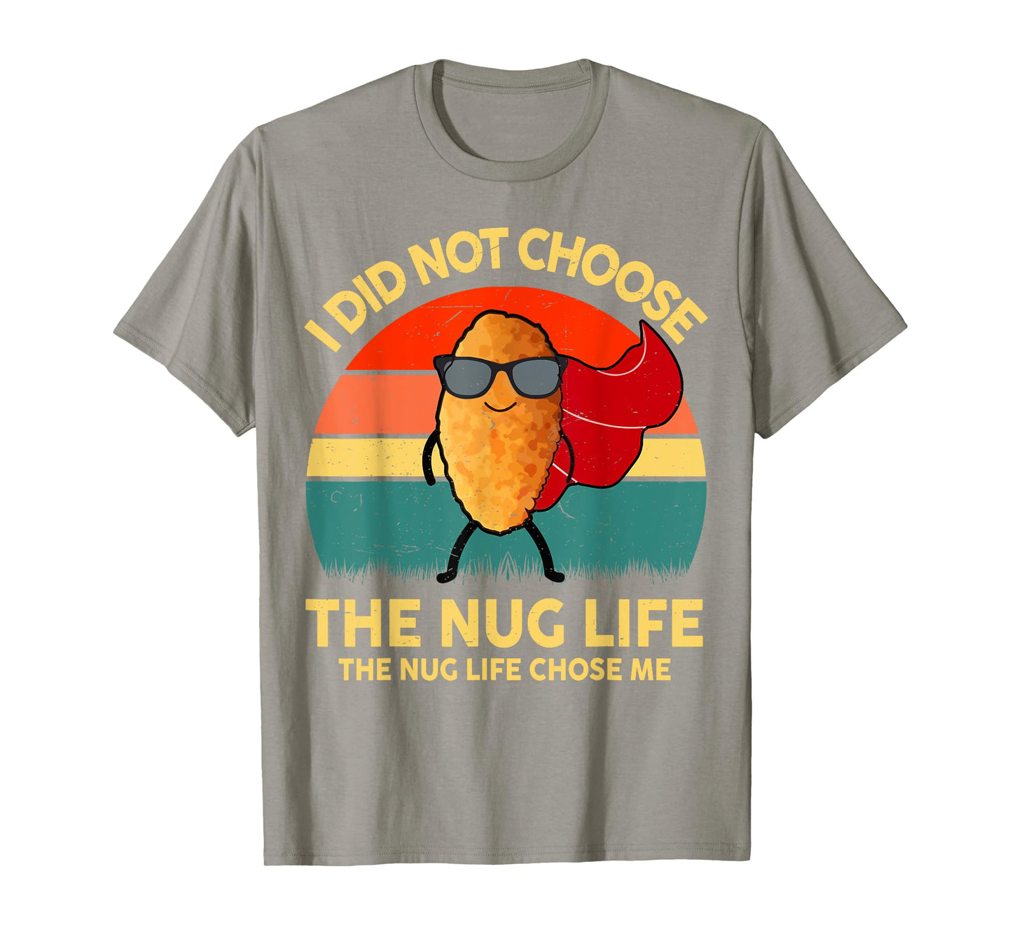 Kids Nug-Life Toddler Boy Funny I Love Chicken Nuggets Retro T-Shirt