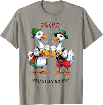 Silly Goose Funny Beer Lover Oktoberfest Costume Men Women T-Shirt