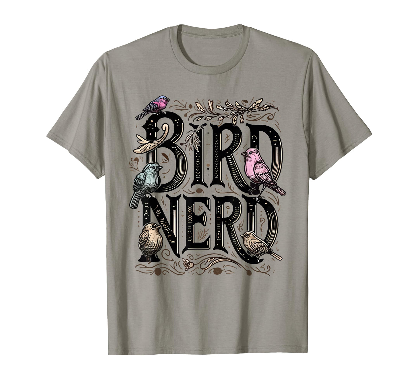 Bird Nerd Funny Birdwatching Birdwatcher Bird Lover Cute T-Shirt