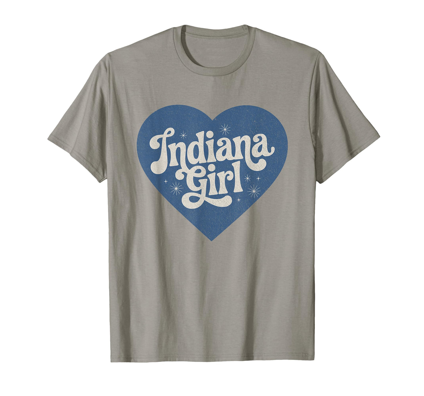 Retro Indiana Heart Home Pride Indiana Girl T-Shirt