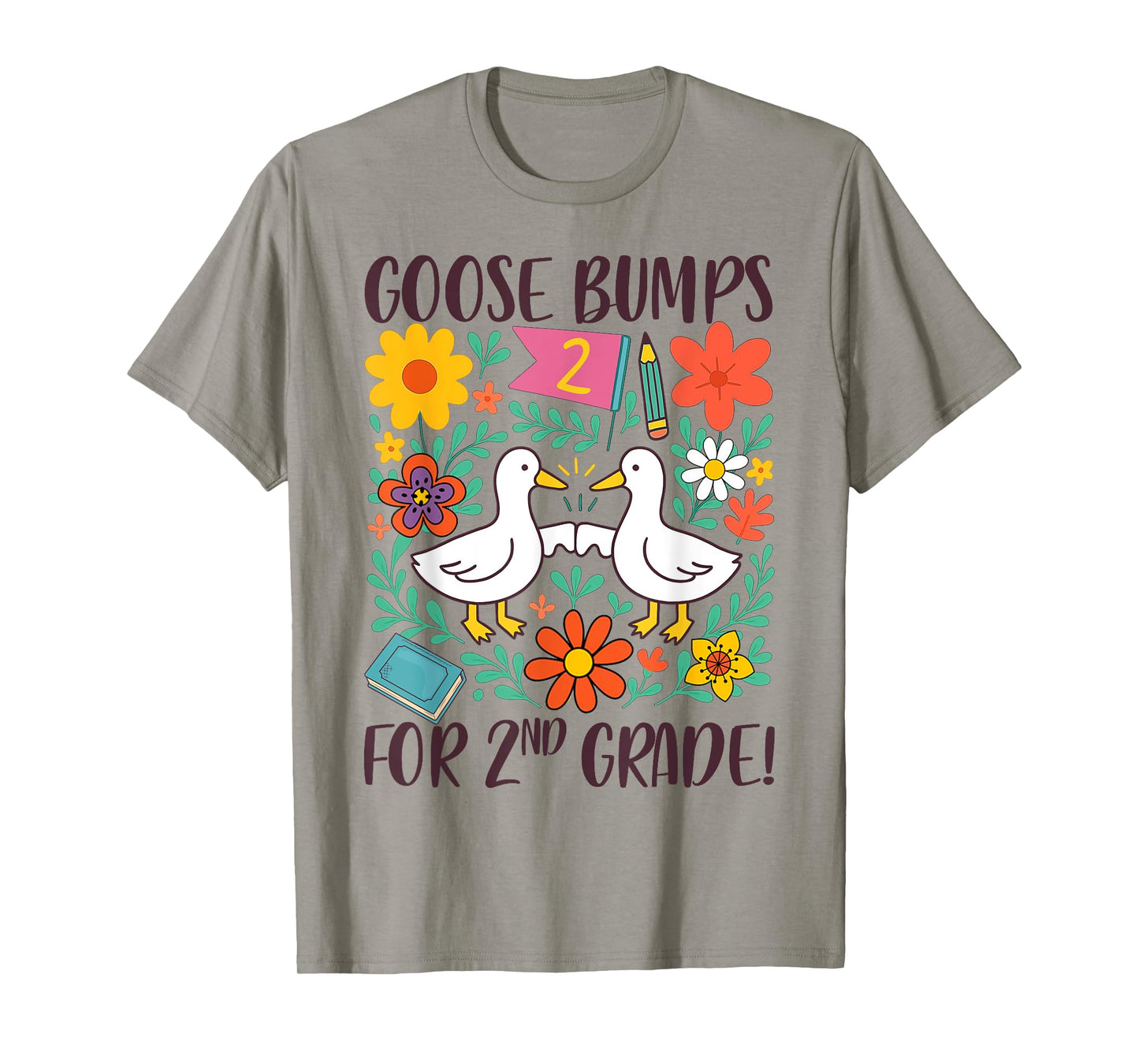 Second Grade Teacher Silly Goose Goose Bumps for 2nd Grade T-Shirt