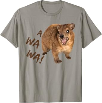 Awawa! Angry Screaming Hyrax Meme T-Shirt