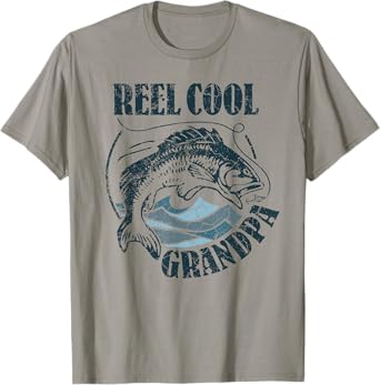 Reel Cool Grandpa Fishing Dad Gifts Father's Day Fisherman T-Shirt