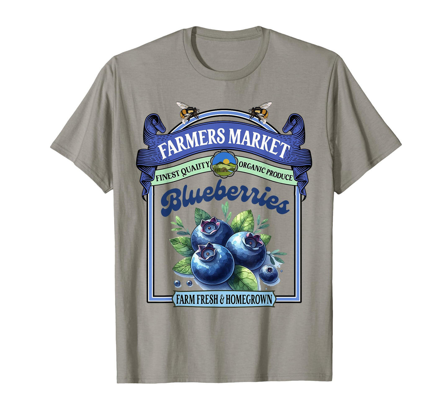 Farmers Market Fresh Gardening Farmers Market Blueberries T-Shirt