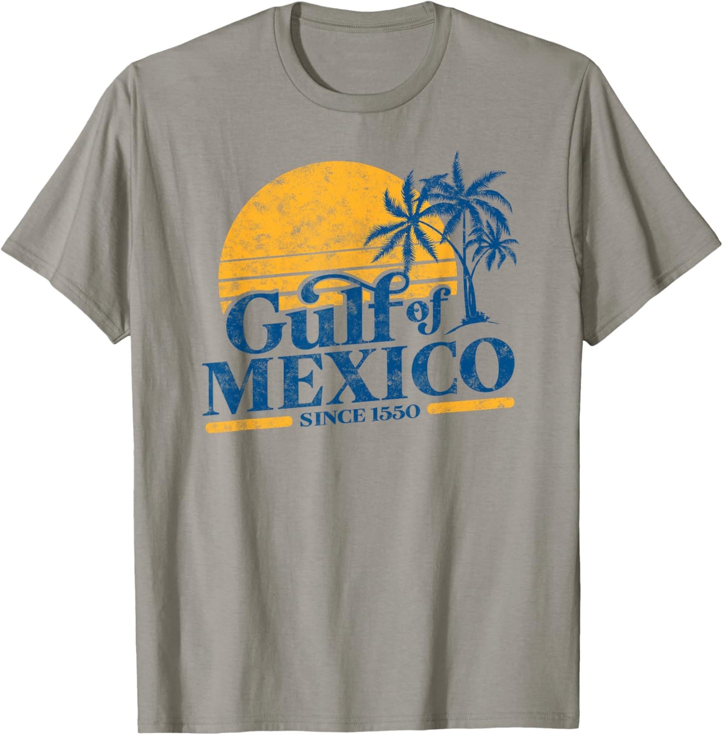 Gulf of Mexico Est. 1550 Retro Vintage T-Shirt