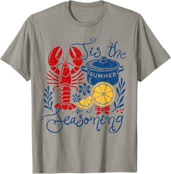 Coquette Bow Tis The Summer Seasoning Crawfish Boil Season T-Shirt