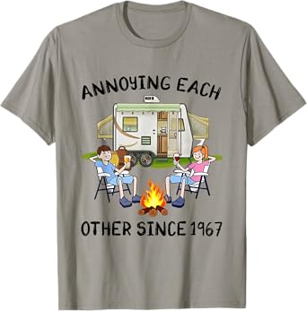 Annoying Each Other Since 1967 Camping Couple Anniversary T-Shirt