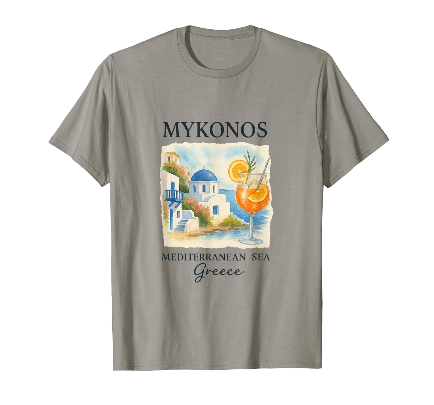 Mykonos Travel Greece Summer Vibes Sea Island T-Shirt