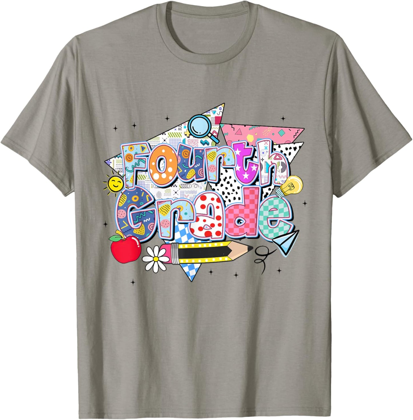 Fourth Grade Teacher Student Pencil 4th Grade Team Girl Kid T-Shirt