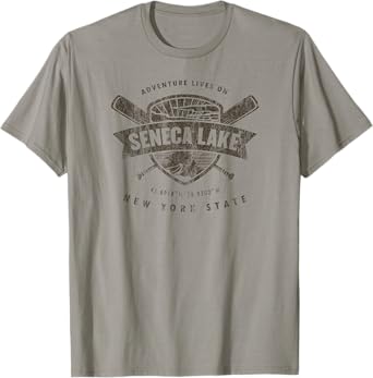 Seneca Lake New York State Lake Retro Shirt T-Shirt