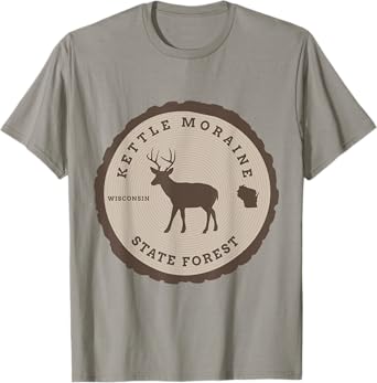 Kettle Moraine State Forest Wisconsin WI Outdoors Deer T-Shirt