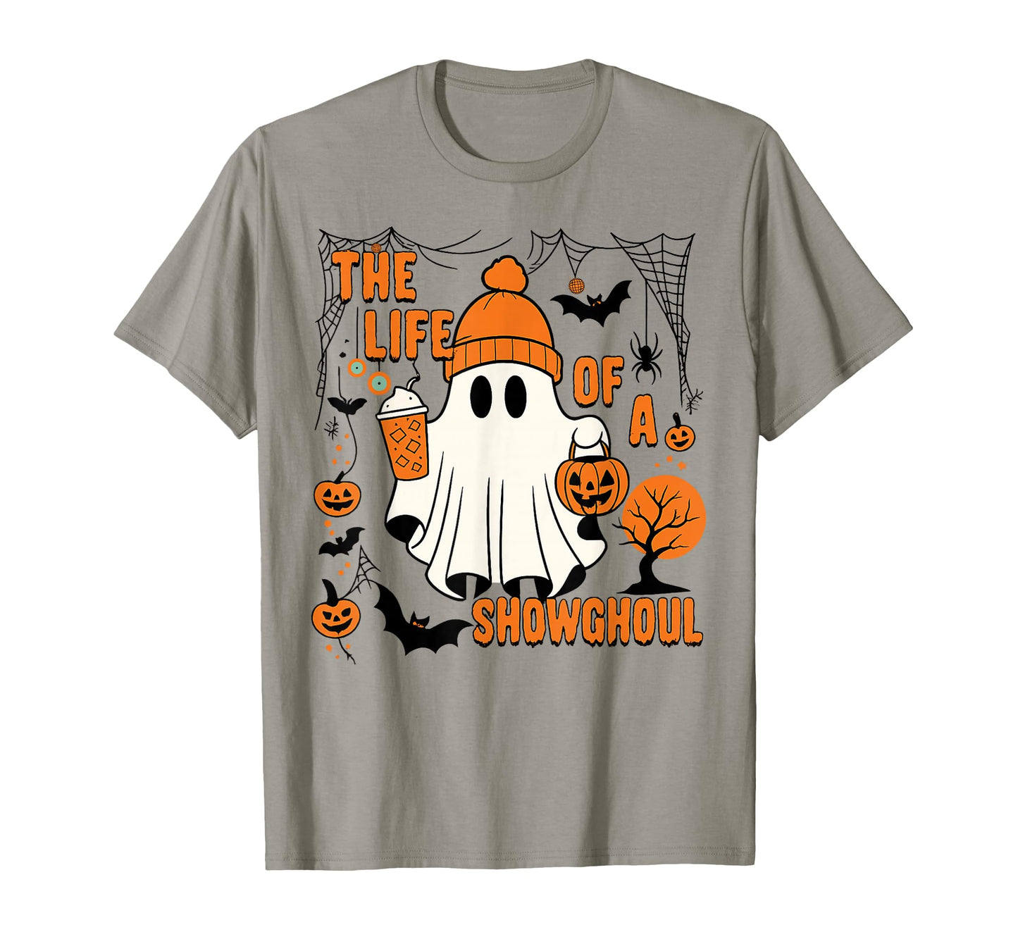 The Life of a showghoul Halloween Costume Bow Boo Girls Tee T-Shirt