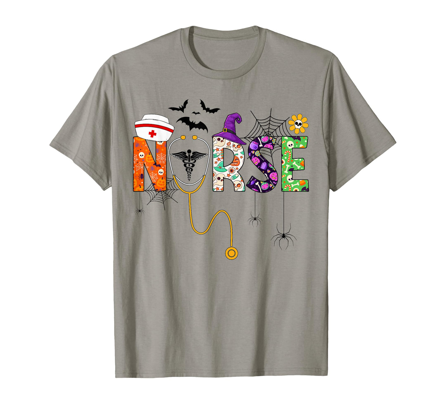 Halloween Nurse Life Funny Nursing Stethoscope Spooky Nurse T-Shirt