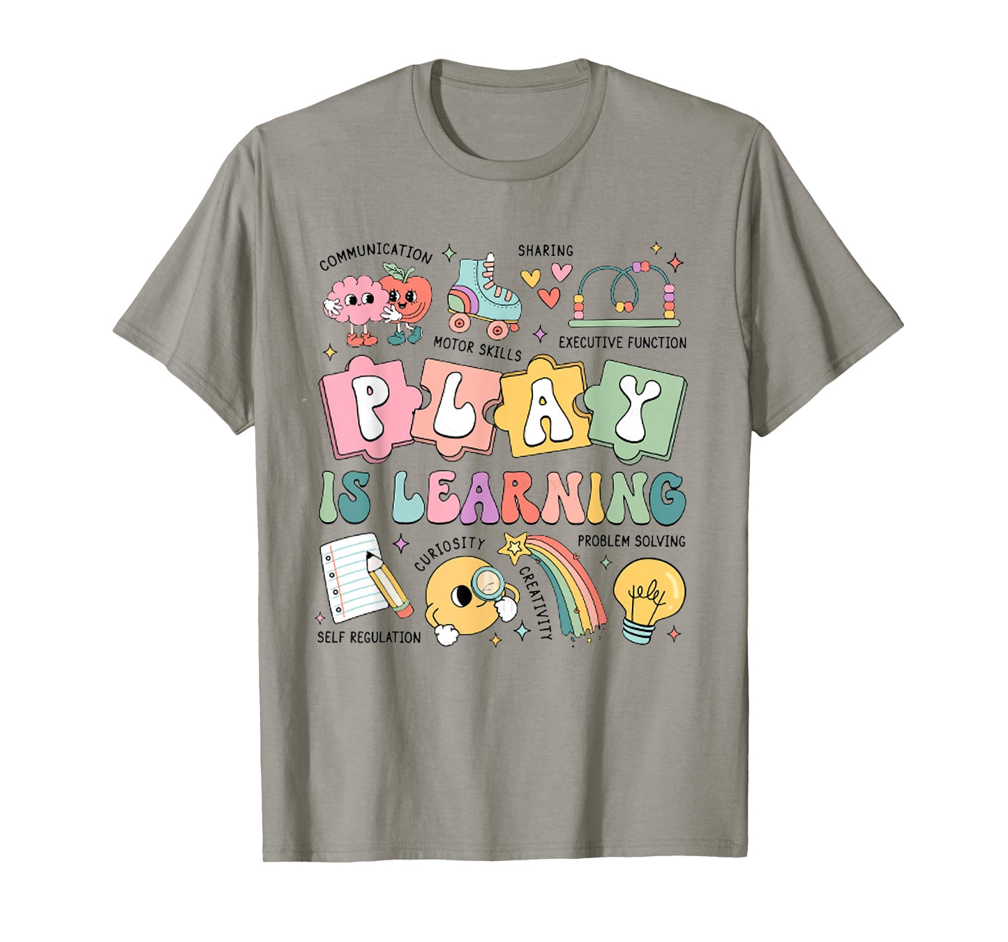 Retro Play Is Learning Back To School Kindergarten Teacher T-Shirt