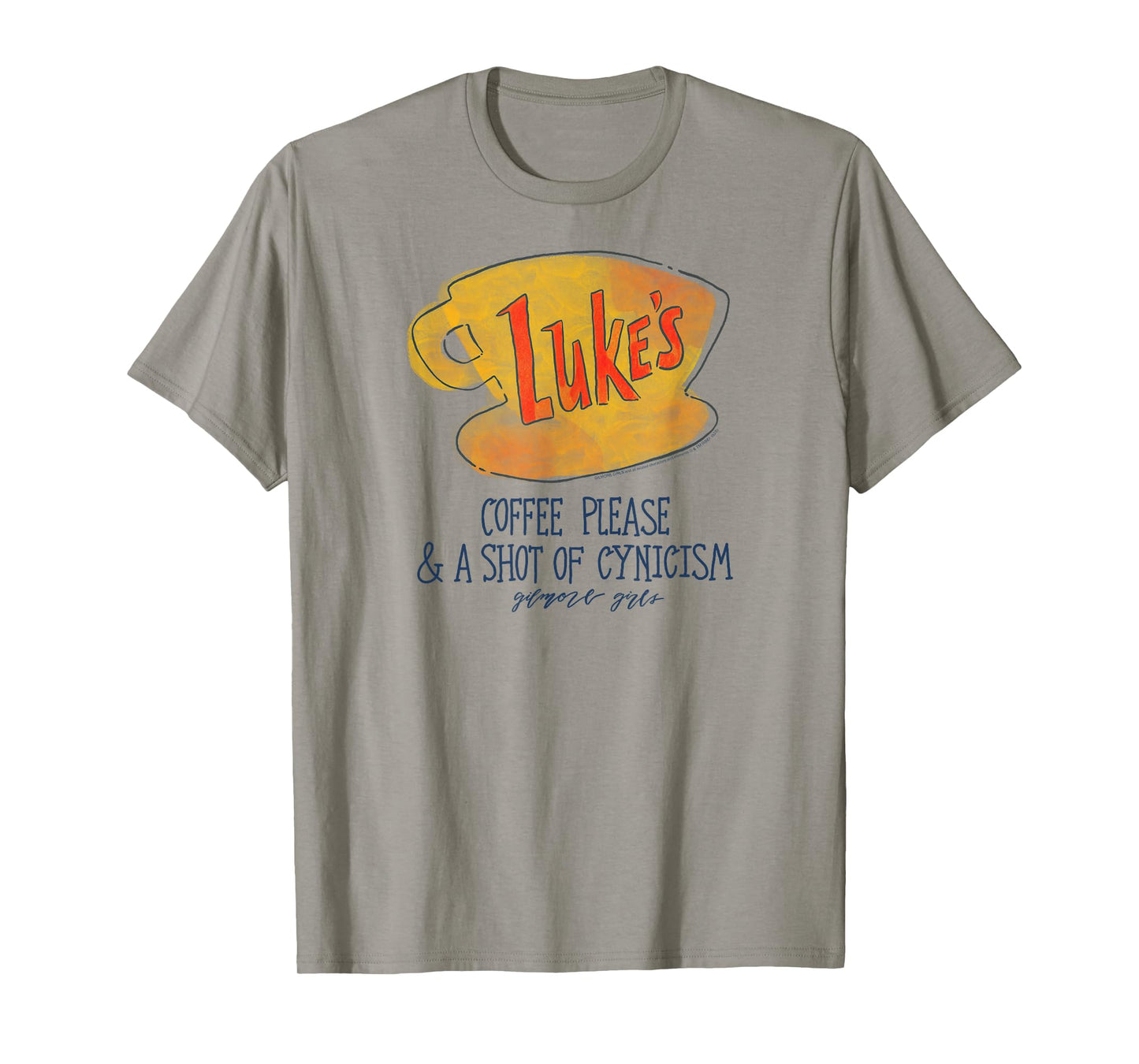 Gilmore Girls Luke's Diner Watercolor Coffee Please TV Show T-Shirt