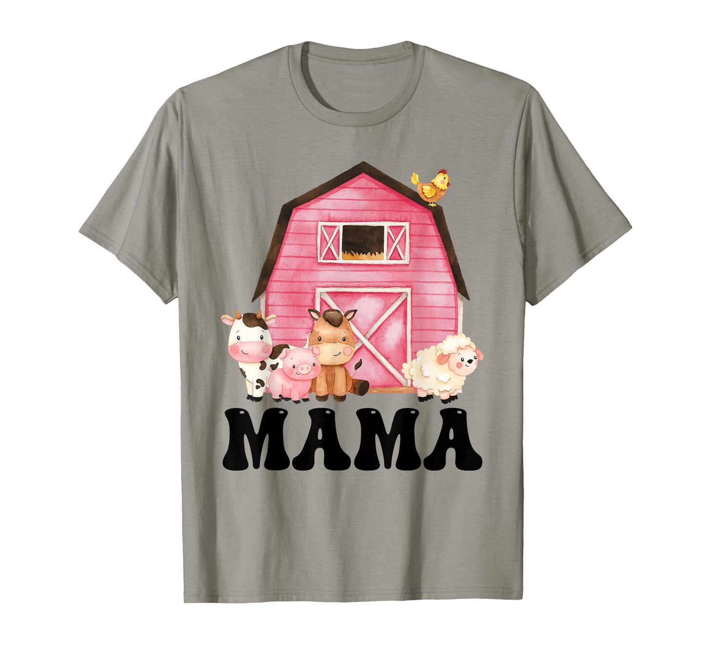 Funny Mama Farm Animals Birthday Theme Matching Family T-Shirt