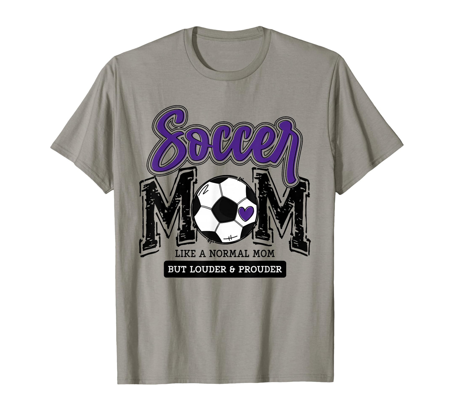 Soccer Mom Purple Soccer Player Calls Me Mama Soccer Team T-Shirt