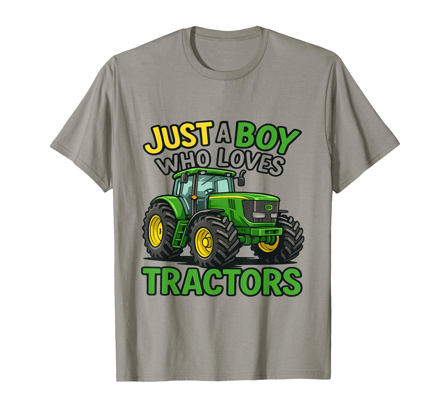 Just a Boy Who Loves Tractors Green Farm Machine T-Shirt