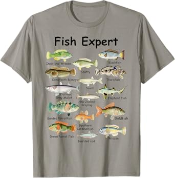 Fish Expert Graphic Men Toddler Boys Fishing Apparel Kids T-Shirt