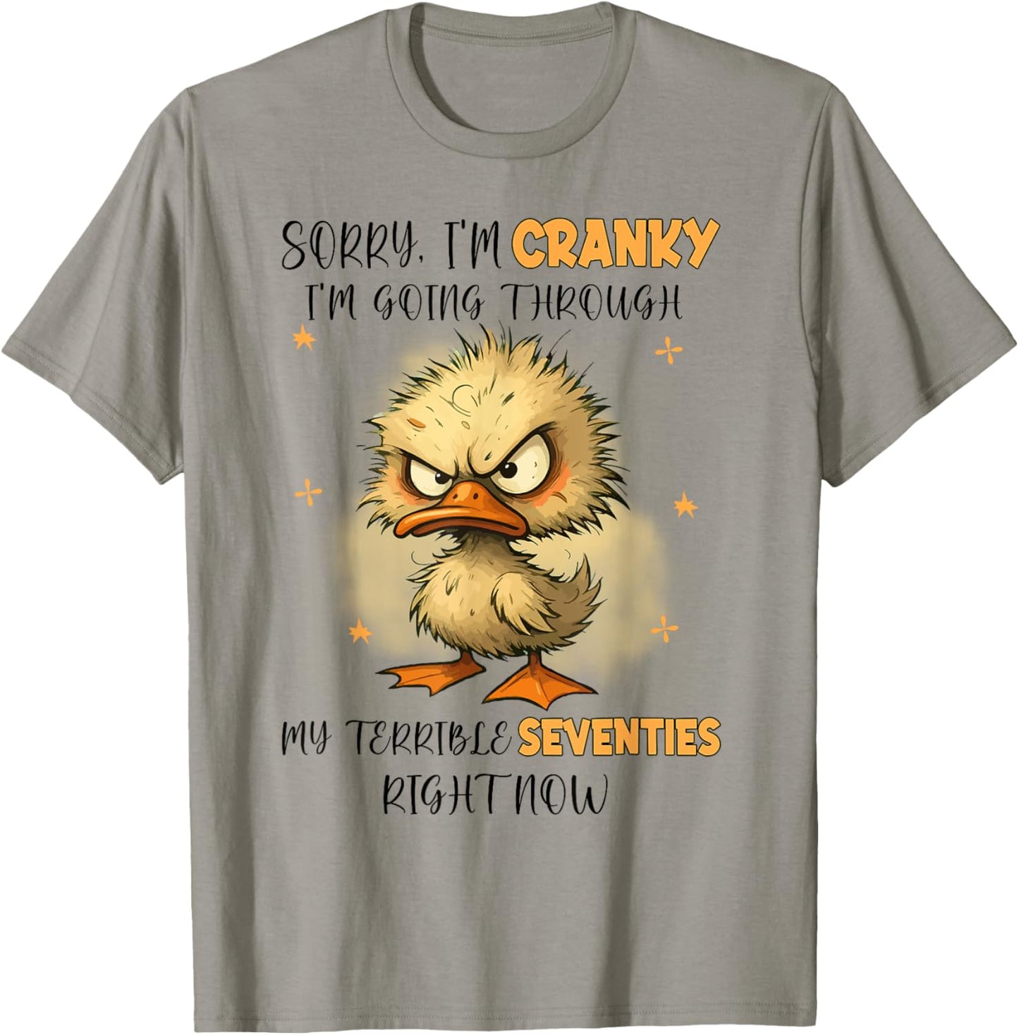 Duck Sorry I'm Cranky I'm Going Through My Terrible 70’s T-Shirt