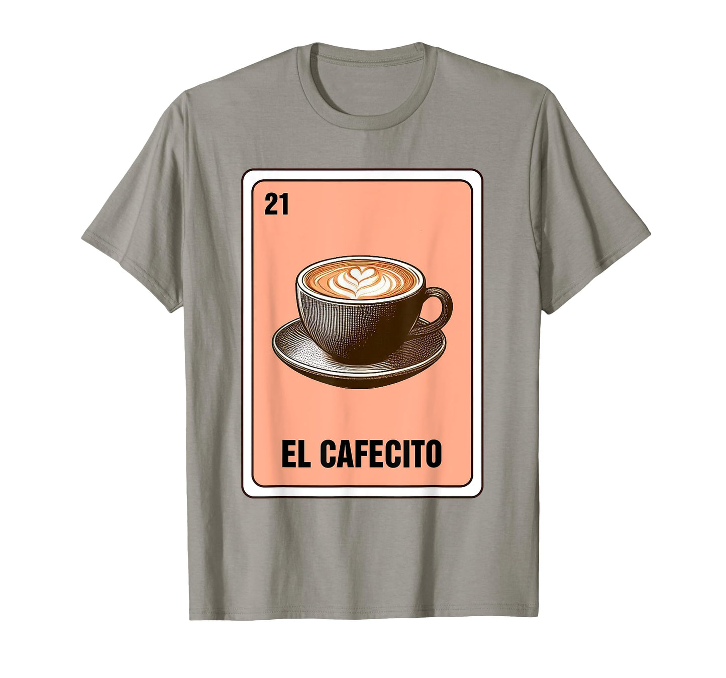 Mexican The Coffee Lover El Cafecito Mexican Bingo Card T-Shirt