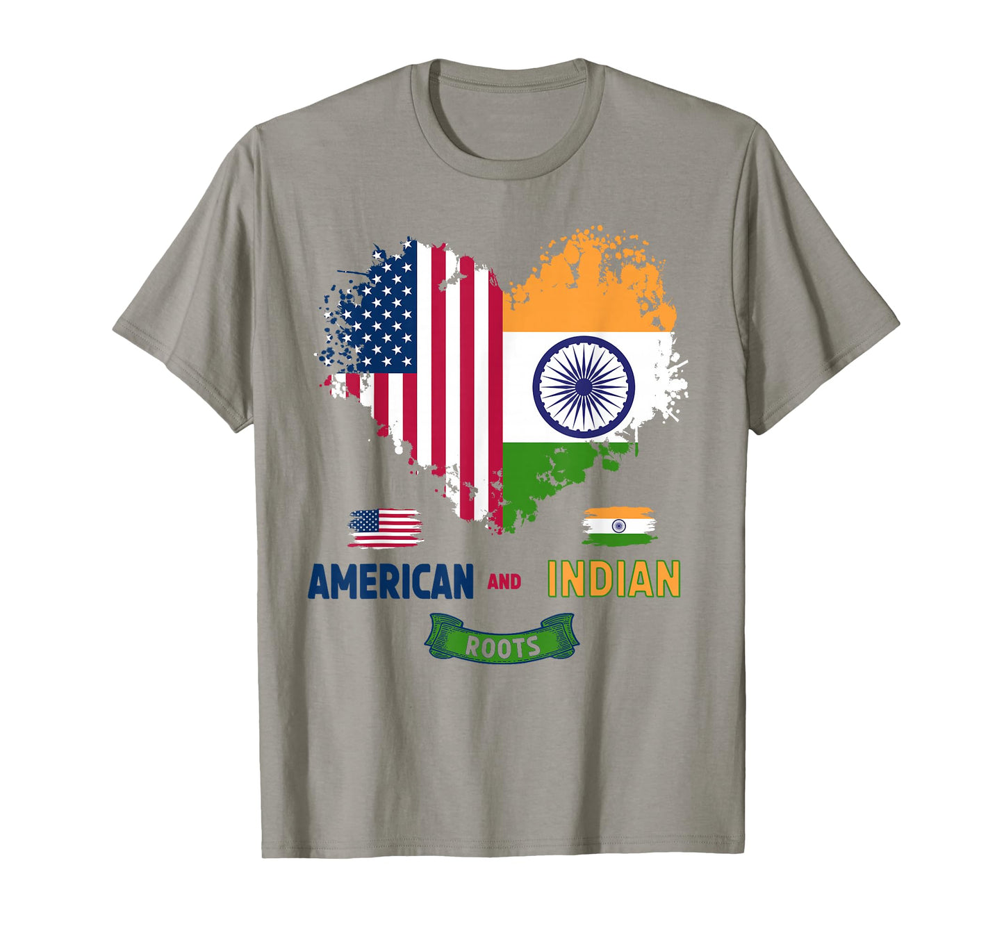 Indian American Roots Outfit Idea For Kids & India Flag T-Shirt