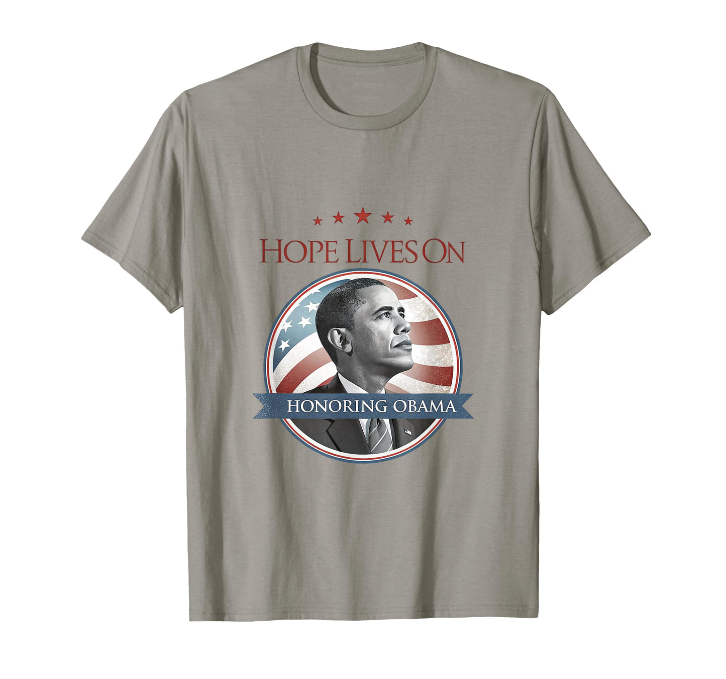 Barack Obama Tribute Art Hope Lives On T-Shirt