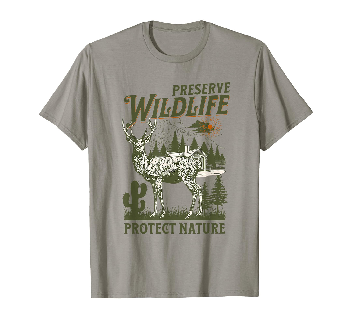 Respect Locals Preserve Wildlife Retro Animal Protect Nature T-Shirt