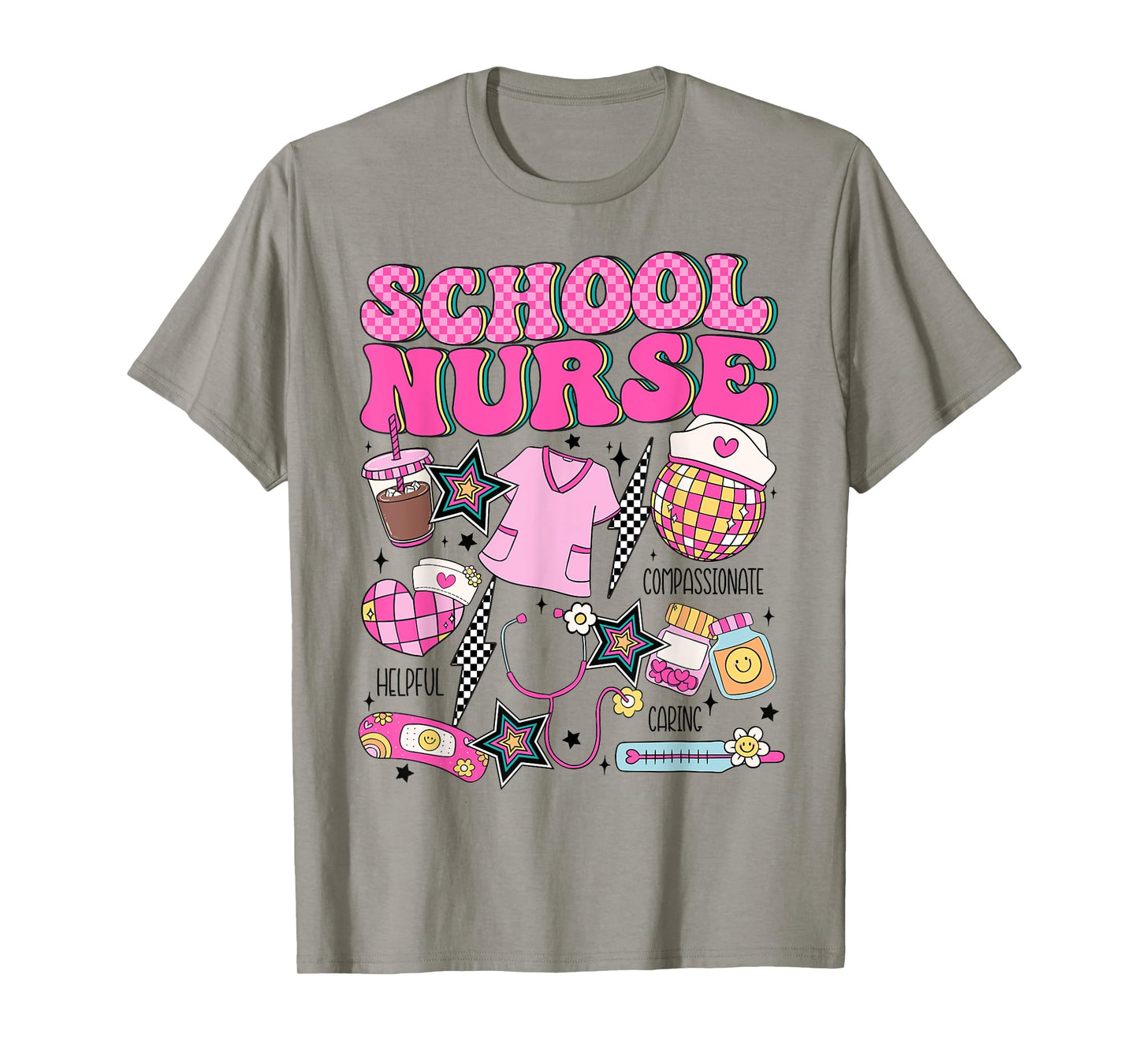Cute Elementary School Nurse Student Teacher Back to School T-Shirt