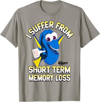 Disney Pixar Finding Dory I Suffer From Memory Loss Logo T-Shirt