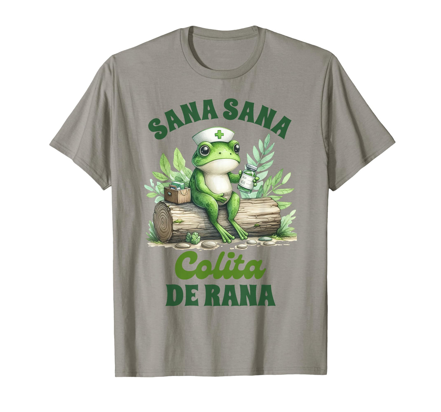 Mexican Nurse Frog Latina Enfermera Sana Sana Colita De Rana T-Shirt