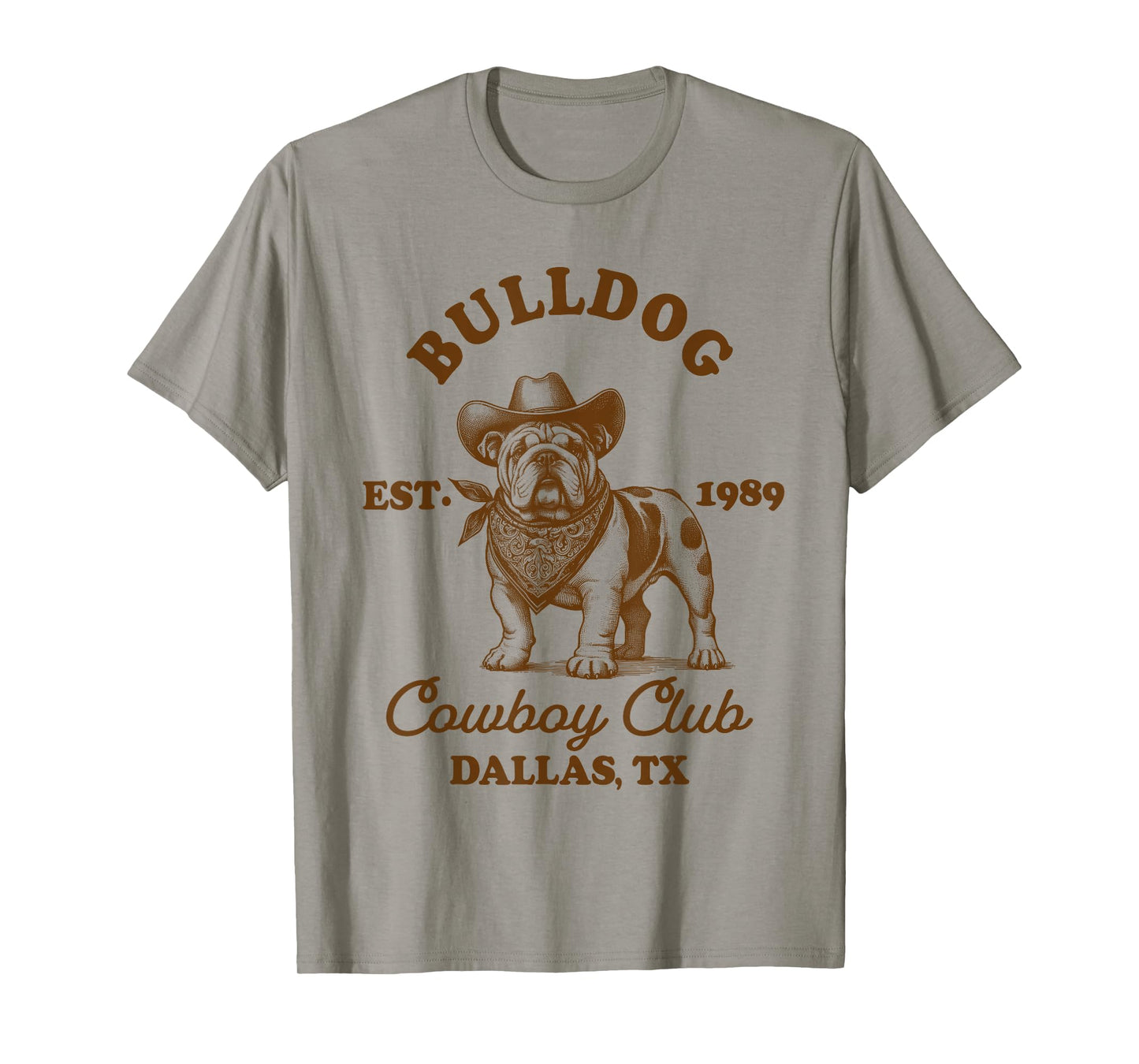 English Bulldog Mom Western Howdy Bulldog Cowboys Club T-Shirt