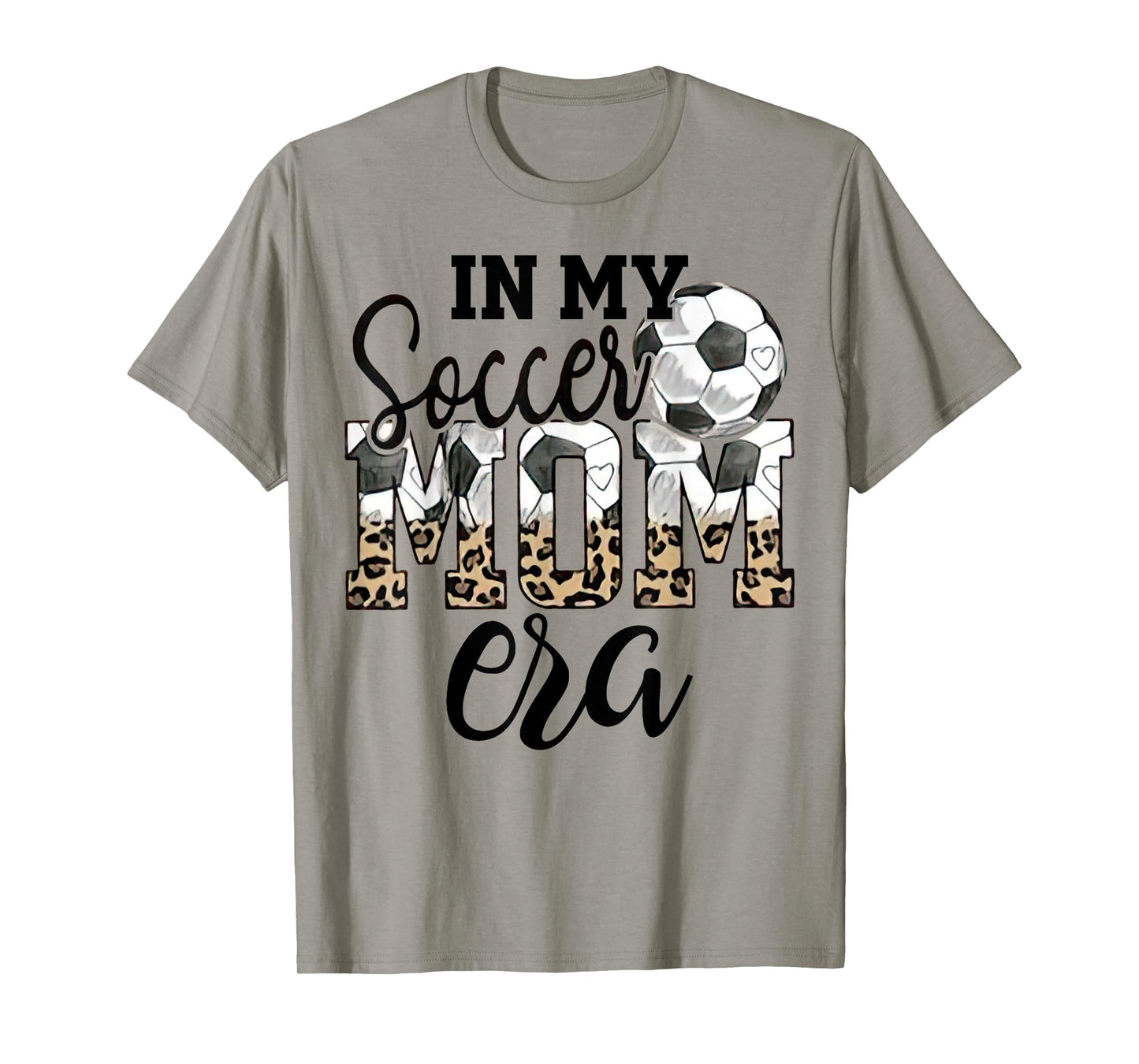 In My Soccer Mom Era Leopard Soccer Mom Life Mothers Day T-Shirt
