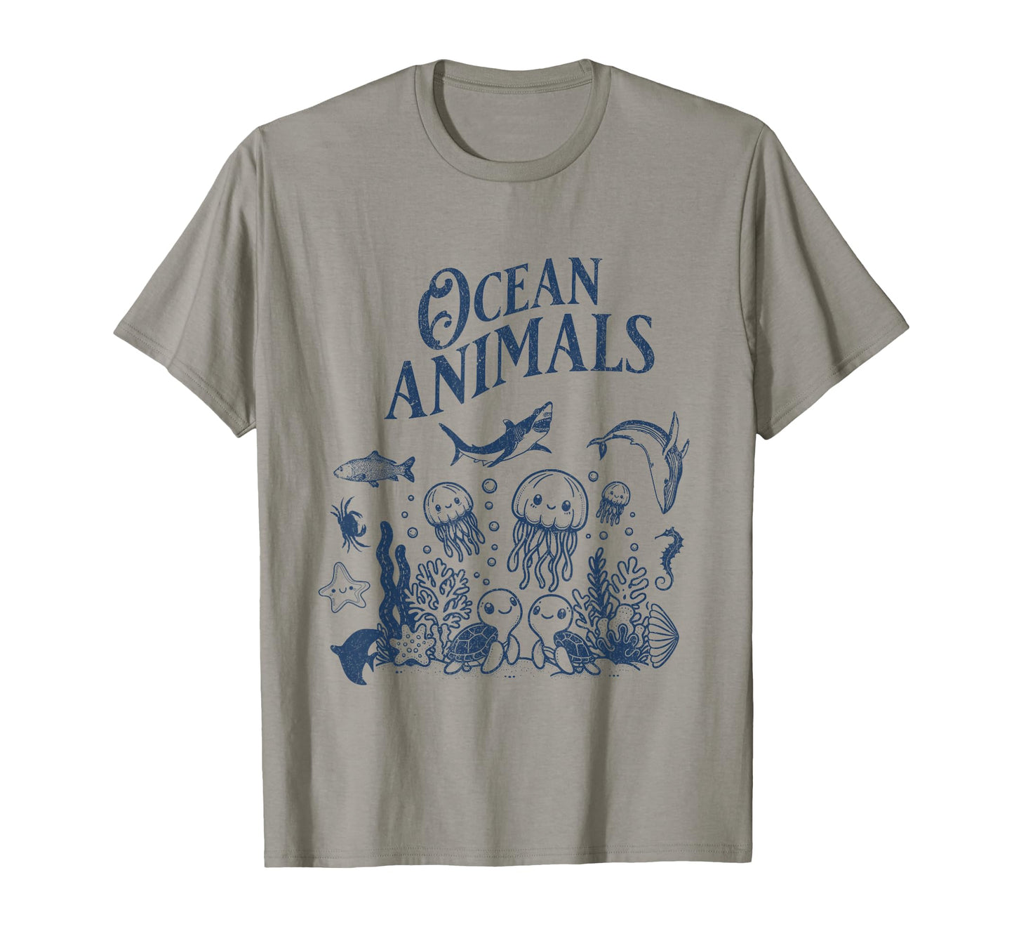 Ocean Animals Save Sealife Retro Sea Animal Protection Lover T-Shirt