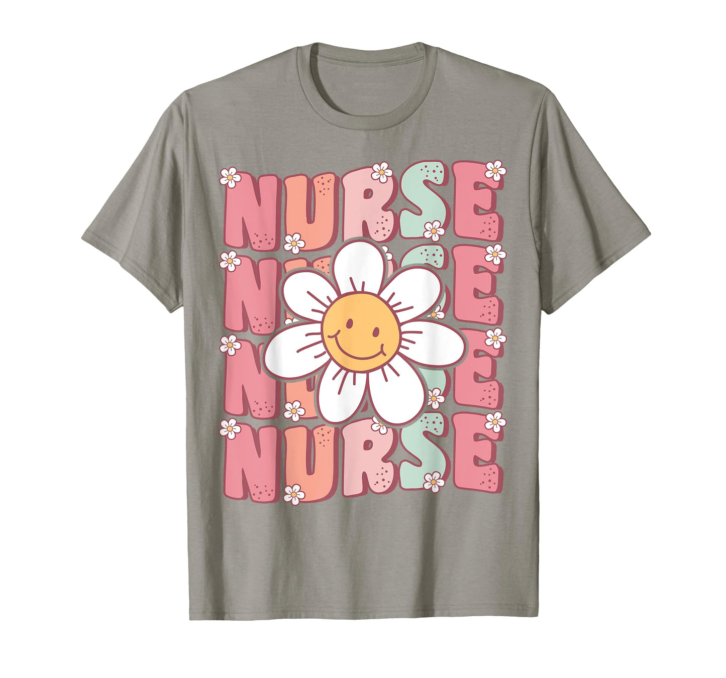 Groovy Nurse Cute Daisy Flower Retro School Nurse ICU CNA RN T-Shirt